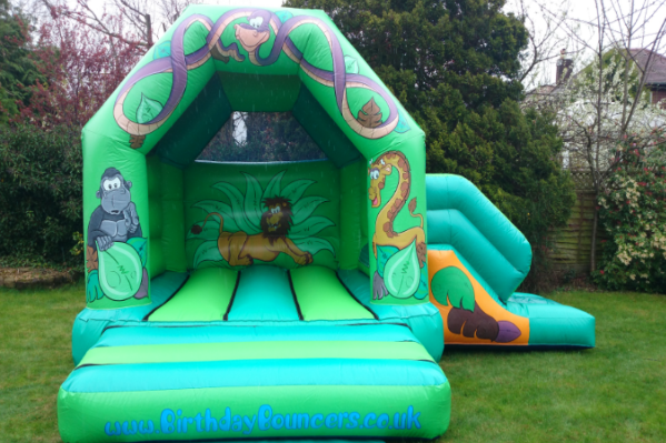 Jungle Combi Bouncy Castle large 1