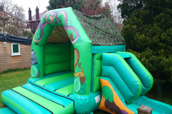 Jungle Combi Bouncy Castle large 2