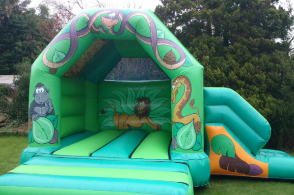 Jungle Combi Bouncy Castle large 8